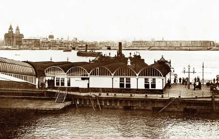 Framed Print : Birkenhead Ferry early 1900s Framed Print : Birkenhead Ferry early 1900s