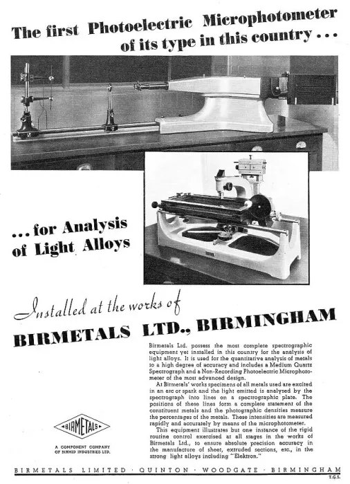 Framed Print : Birmetals Aluminium Alloys - Microphotometer Framed Print : Birmetals Aluminium Alloys - Microphotometer