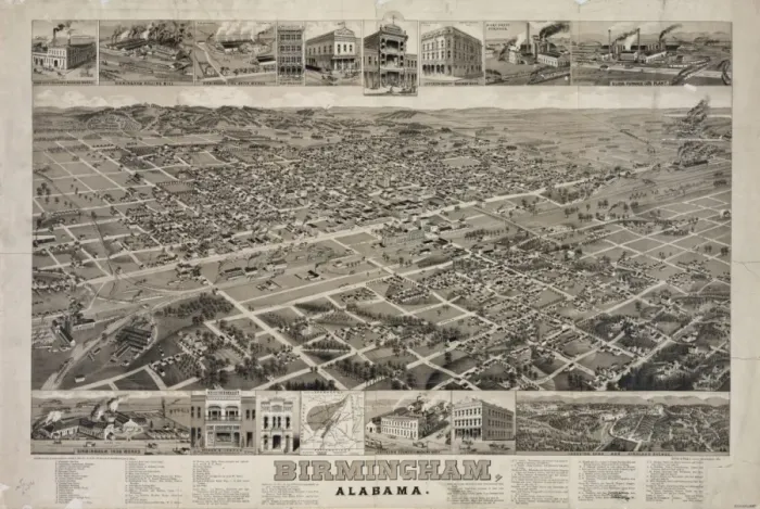 Framed Print : Birmingham, Alabama Framed Print : Birmingham, Alabama