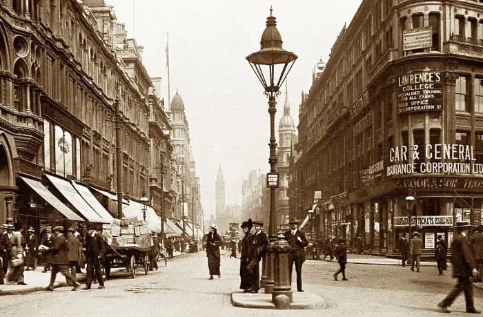 Framed Print : Birmingham Corporation Street early 1900s Framed Print : Birmingham Corporation Street early 1900s