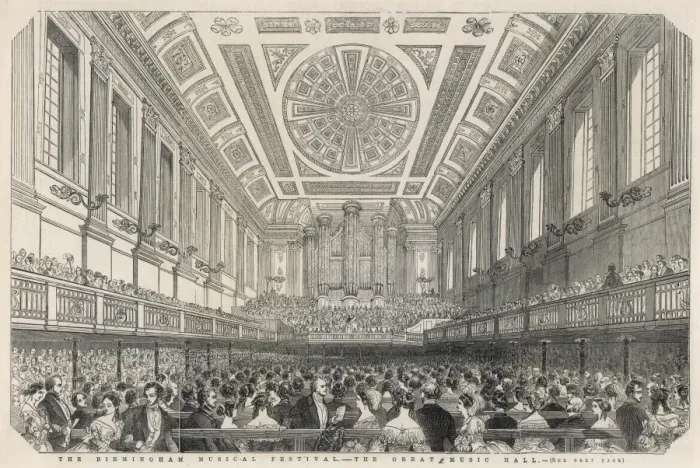 Framed Print : The Birmingham Music Festival - The Great Music Hall Framed Print : The Birmingham Music Festival - The Great Music Hall