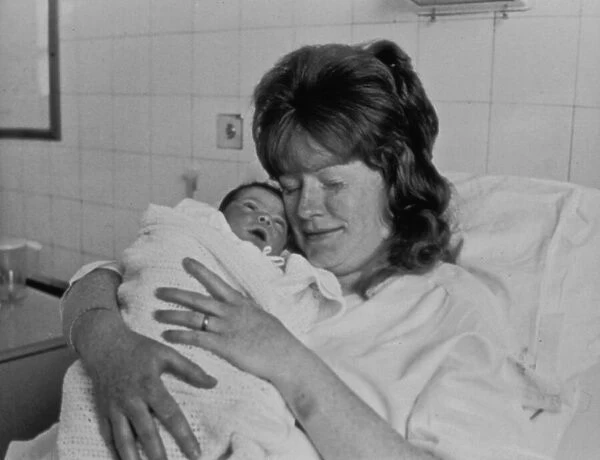 Birth of a baby, Rochford General Hospital, Essex