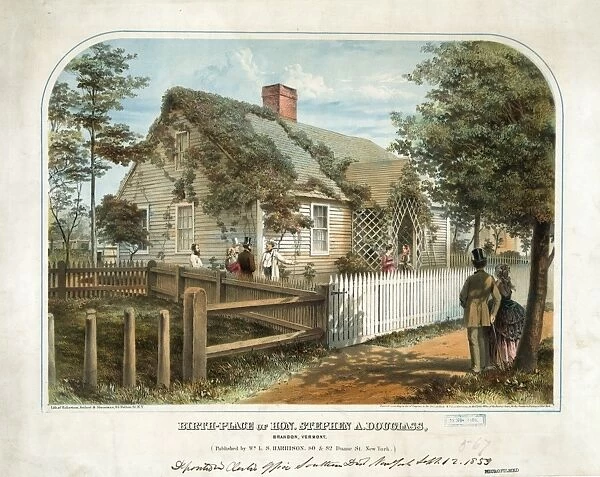 Birth-place of Hon. Stephen A. Douglass, Brandon, Vermont