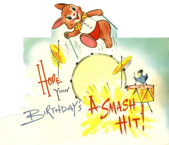 Framed Print : Birthday card, Hope your birthdays a Smash Hit Framed Print : Birthday card, Hope your birthdays a Smash Hit