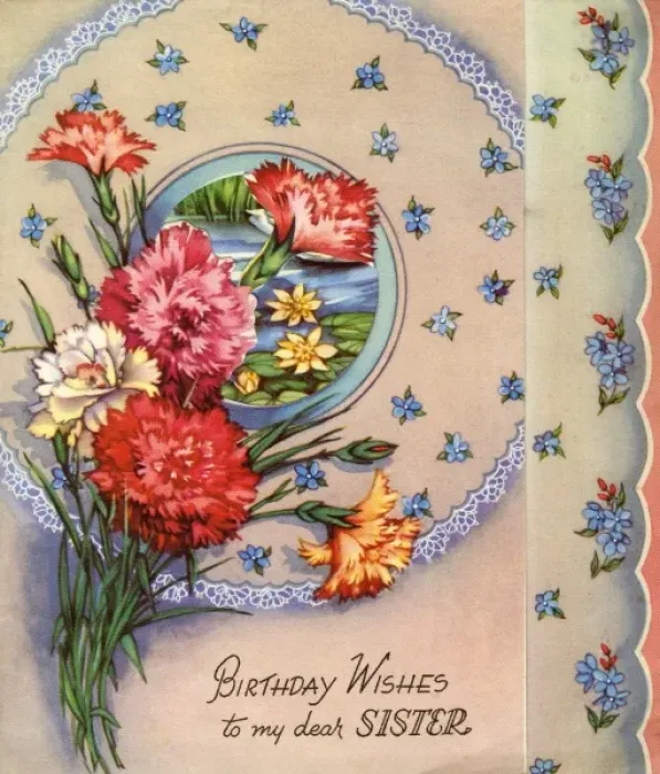 Framed Print : Birthday card for a sister Framed Print : Birthday card for a sister