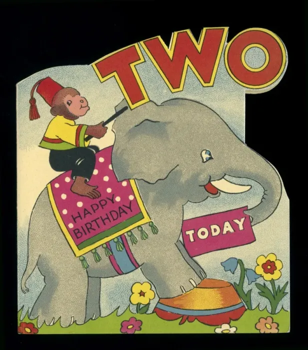 Framed Print : Birthday card, two today Framed Print : Birthday card, two today