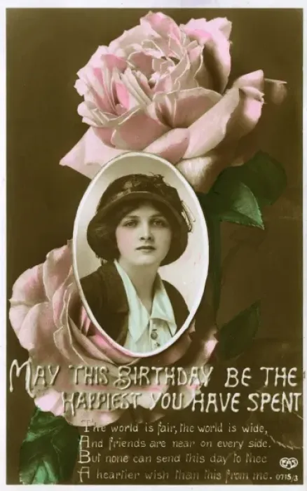 Framed Print : Birthday greetings postcard Framed Print : Birthday greetings postcard