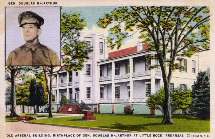 Framed Print : Birthplace of General D MacArthur - Little Rock, Arkansas Framed Print : Birthplace of General D MacArthur - Little Rock, Arkansas