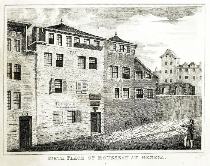 Framed Print : Birthplace of Jean-Jacques Rousseau, Geneva Framed Print : Birthplace of Jean-Jacques Rousseau, Geneva