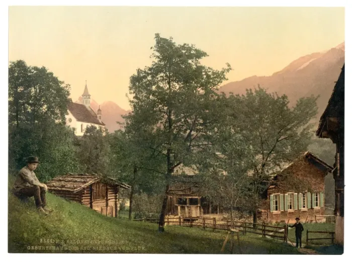 Framed Print : The birthplace of Nicholas von der Flueh, Sachseln, Unterwal Framed Print : The birthplace of Nicholas von der Flueh, Sachseln, Unterwal