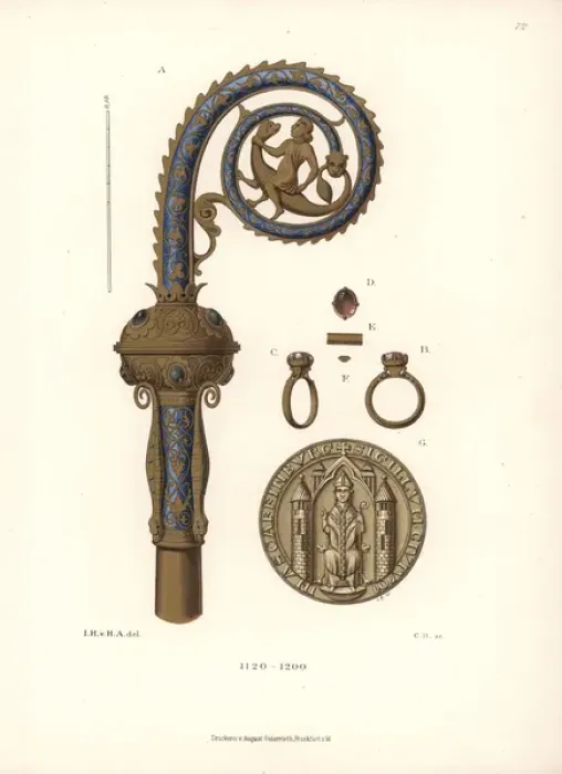 Framed Print : Bishops crosier Framed Print : Bishops crosier