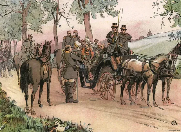 Framed Print : Bismarck & Nap at Sedan Framed Print : Bismarck & Nap at Sedan