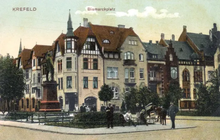 Framed Print : Bismarckplatz, Krefeld, Germany Framed Print : Bismarckplatz, Krefeld, Germany