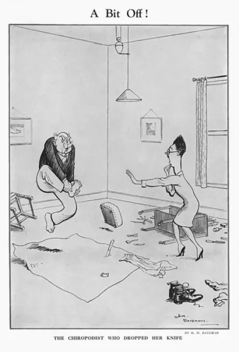 Framed Print : A Bit Off by H. M. Bateman Framed Print : A Bit Off by H. M. Bateman