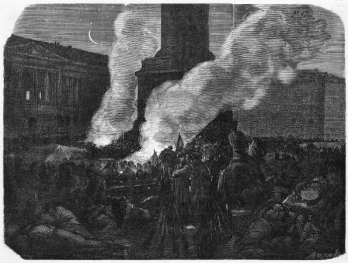 Framed Print : Bivouac Place Vendome Framed Print : Bivouac Place Vendome