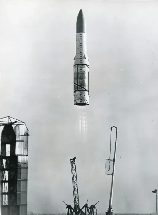 Framed Print : Black Arrow three-stage satellite launche Framed Print : Black Arrow three-stage satellite launche