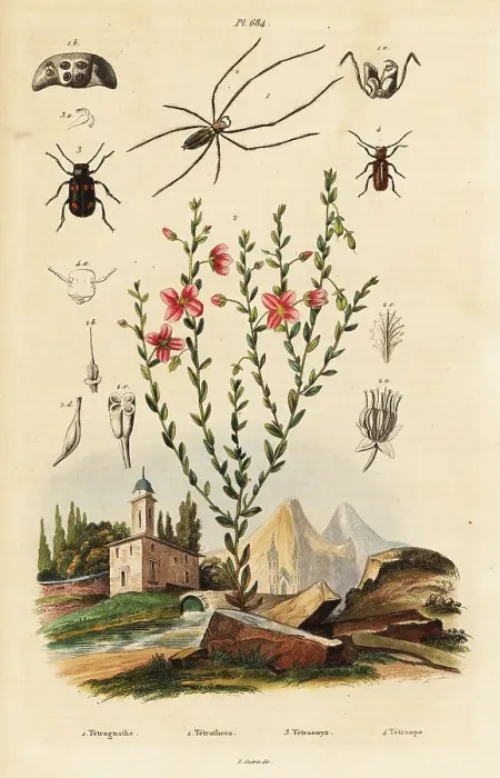Framed Print : Black-eyed susan, spider, and beetle Framed Print : Black-eyed susan, spider, and beetle