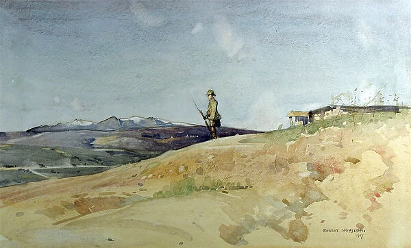 A Black Watch soldier on sentry duty - Salonika 1917
