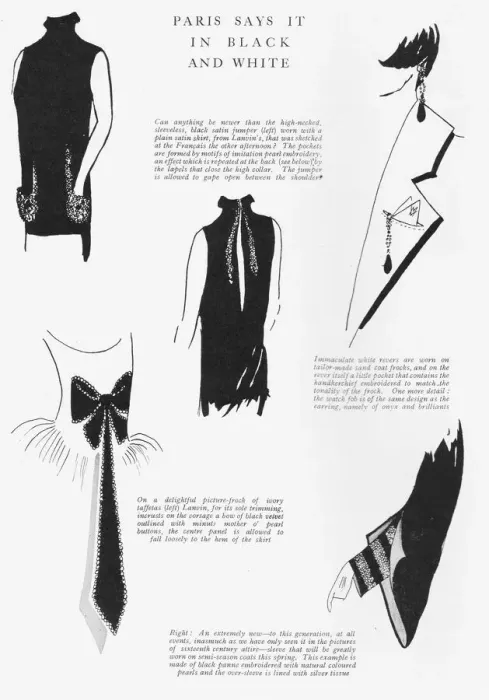 Framed Print : Black and white fashion details from Lanvin, Paris, 1925 Framed Print : Black and white fashion details from Lanvin, Paris, 1925