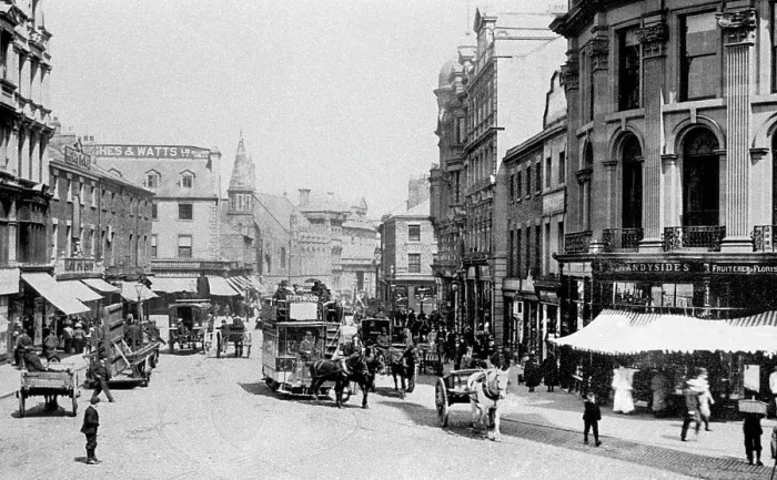 Framed Print : Blackett Street, Newcastle upon Tyne early 1900's Framed Print : Blackett Street, Newcastle upon Tyne early 1900's
