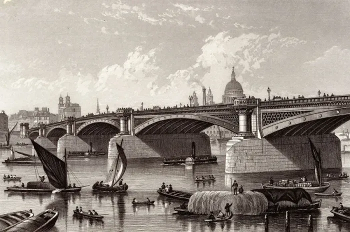 Framed Print : BLACKFRIARS BRIDGE Framed Print : BLACKFRIARS BRIDGE