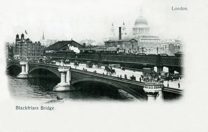 Framed Print : Blackfriars Bridge, London Framed Print : Blackfriars Bridge, London