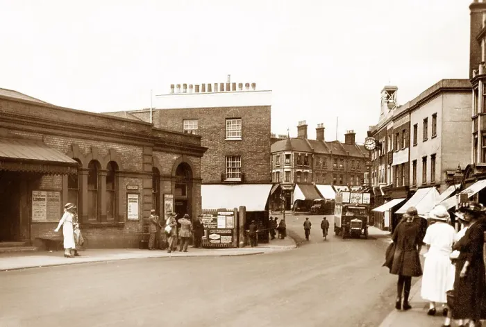 Framed Print : Blackheath Railway Station and Tranquil Vale early 1900s Framed Print : Blackheath Railway Station and Tranquil Vale early 1900s