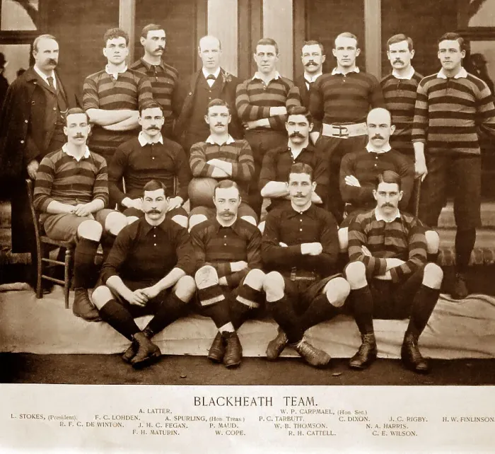 Framed Print : Blackheath Rugby Team in the 1890s Framed Print : Blackheath Rugby Team in the 1890s