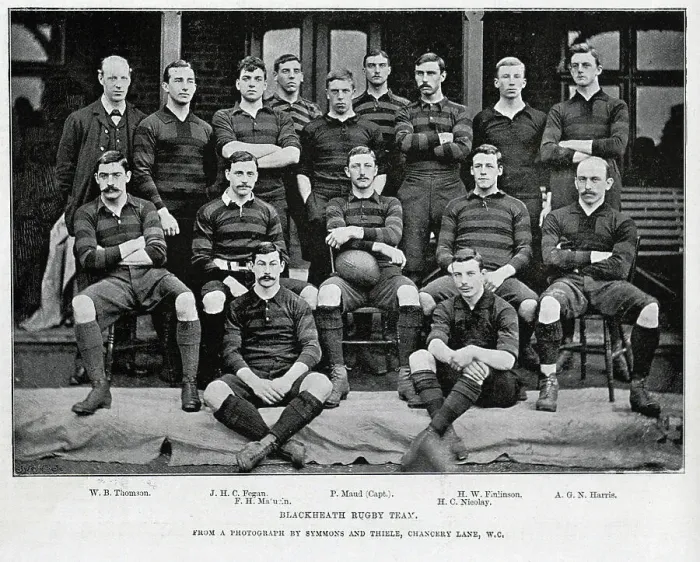 Framed Print : Blackheath Rugby Team, outdoor sporting portrait Framed Print : Blackheath Rugby Team, outdoor sporting portrait