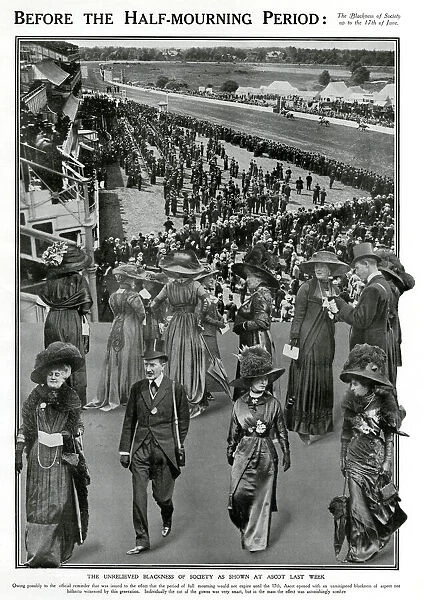 Blackness of society at Ascot - June 1910