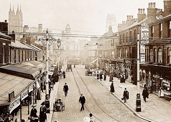 Blackpool Abingdon Street and the Big Wheel early 1900s