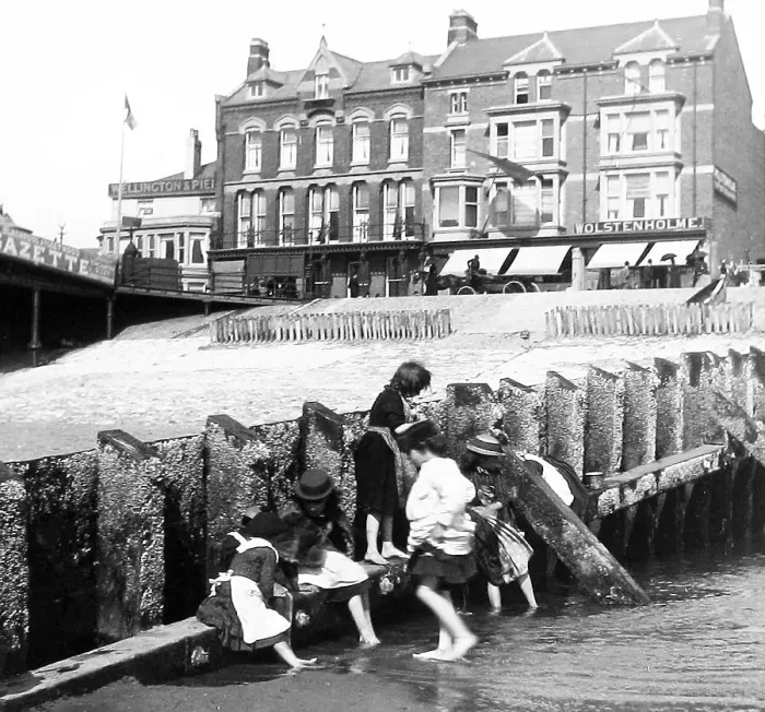 Framed Print : Blackpool Central Pier in 1890 Framed Print : Blackpool Central Pier in 1890