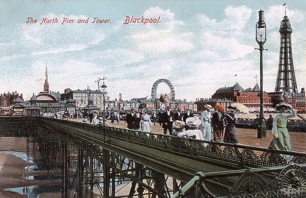 Blackpool, England - The North Pier and Tower