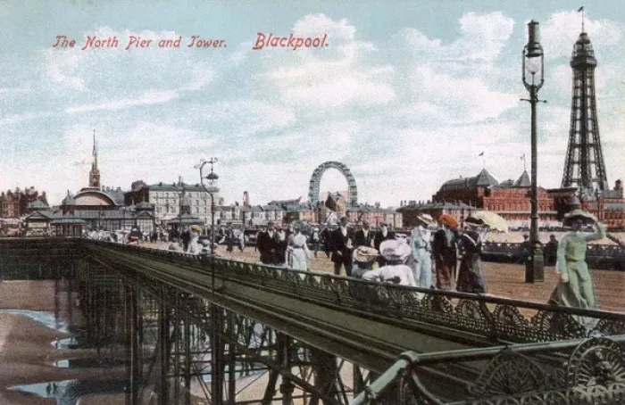 Framed Print : Blackpool, England - The North Pier and Tower Framed Print : Blackpool, England - The North Pier and Tower
