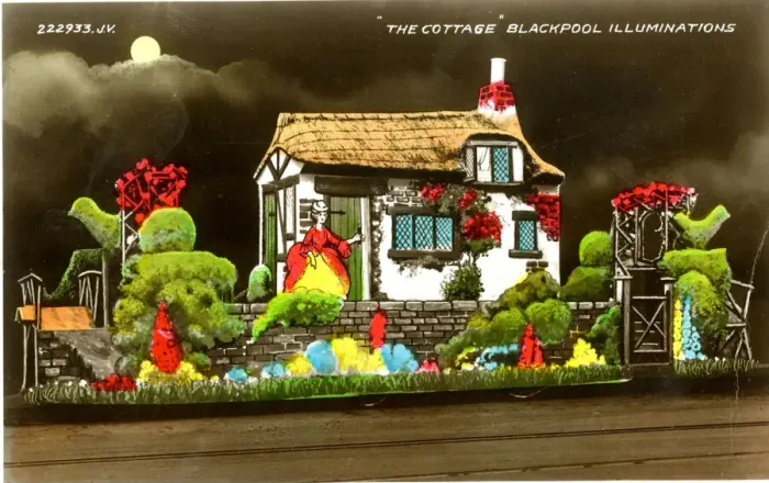Framed Print : Blackpool Illuminations, The Cottage Framed Print : Blackpool Illuminations, The Cottage