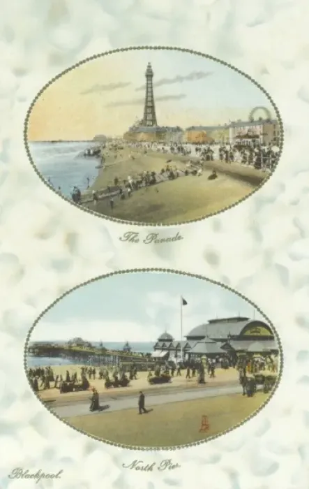 Framed Print : Blackpool - North Pier & The Parade Framed Print : Blackpool - North Pier & The Parade