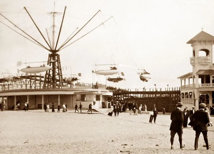 Framed Print : Blackpool Pleasure Beach Victorian period Framed Print : Blackpool Pleasure Beach Victorian period