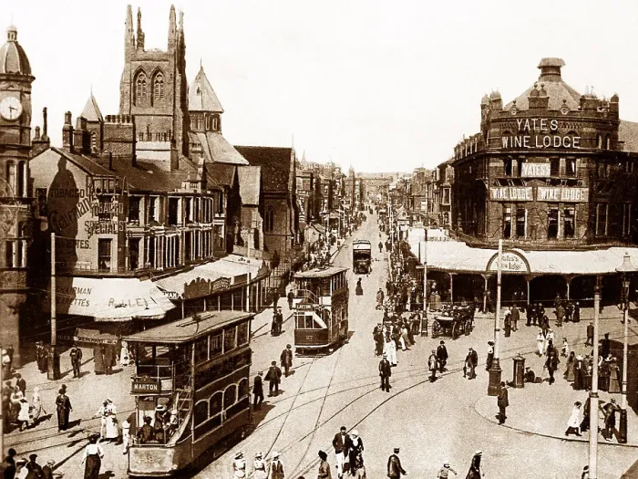 Framed Print : Blackpool Talbot Square early 1900s Framed Print : Blackpool Talbot Square early 1900s
