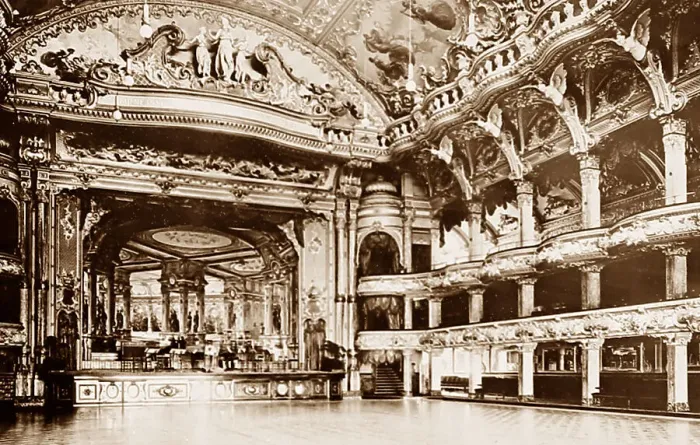 Framed Print : Blackpool Tower Ballroom, Victorian period Framed Print : Blackpool Tower Ballroom, Victorian period