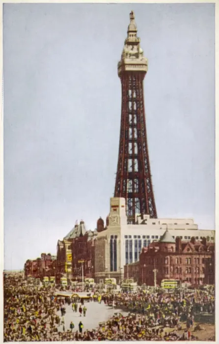 Framed Print : Blackpool Tower, Lancashire, and a crowded beach Framed Print : Blackpool Tower, Lancashire, and a crowded beach