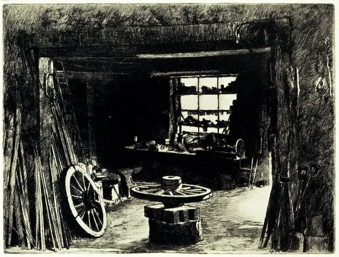 Framed Print : The Blacksmith's Shop Framed Print : The Blacksmith's Shop