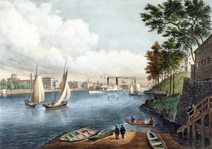 Framed Print : Blackwells Island, East River, New York Framed Print : Blackwells Island, East River, New York