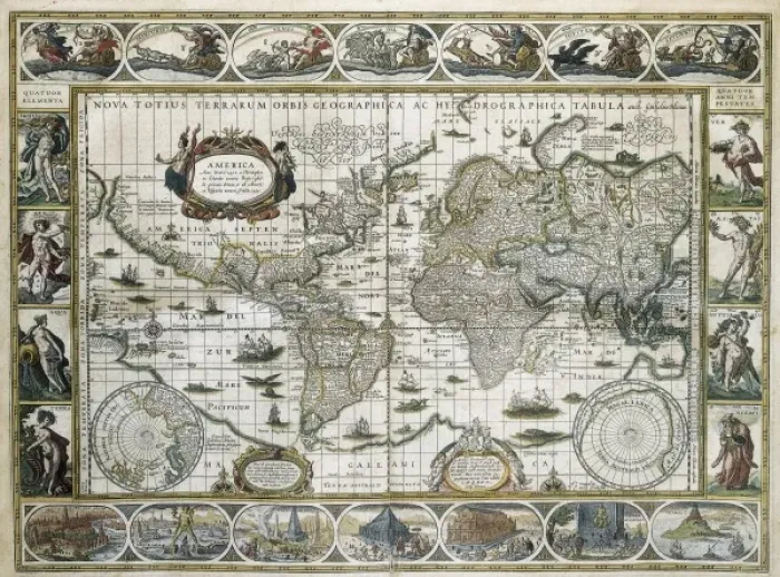 Framed Print : BLAEU, Willem Janszoon (1571-1638); BLAEU, Jan Framed Print : BLAEU, Willem Janszoon (1571-1638); BLAEU, Jan