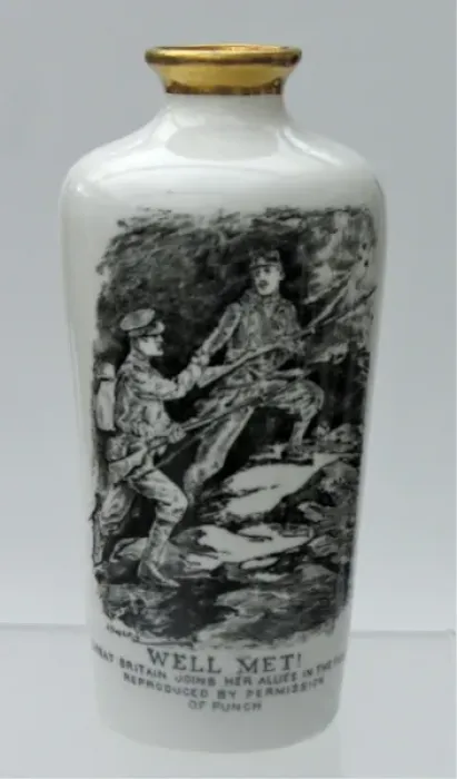Framed Print : Blairs China vase with a Raven Hill cartoon Framed Print : Blairs China vase with a Raven Hill cartoon