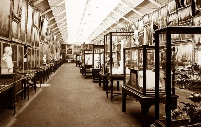 Framed Print : The Blake Gallery, Royal Naval Exhibition of 1891 in London Framed Print : The Blake Gallery, Royal Naval Exhibition of 1891 in London