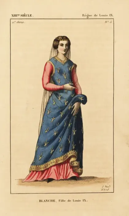 Framed Print : Blanche, daughter of Louis IX, 1240-1243 Framed Print : Blanche, daughter of Louis IX, 1240-1243