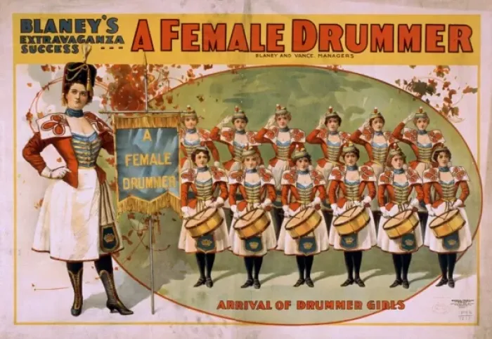 Framed Print : Blaneys extravaganza success, A female drummer Framed Print : Blaneys extravaganza success, A female drummer