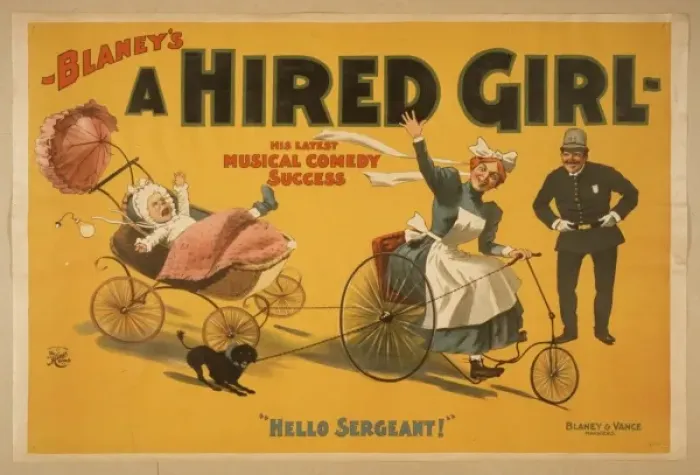 Framed Print : Blaneys, A hired girl his latest musical comedy success Framed Print : Blaneys, A hired girl his latest musical comedy success