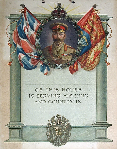 Blank card - Portrait of King George V