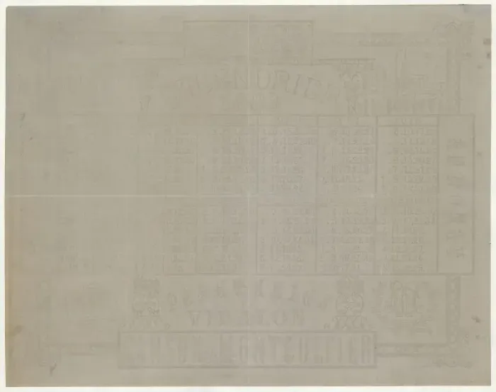 Framed Print : Blank sheet of stationery with elaborate watermark for the F Framed Print : Blank sheet of stationery with elaborate watermark for the F